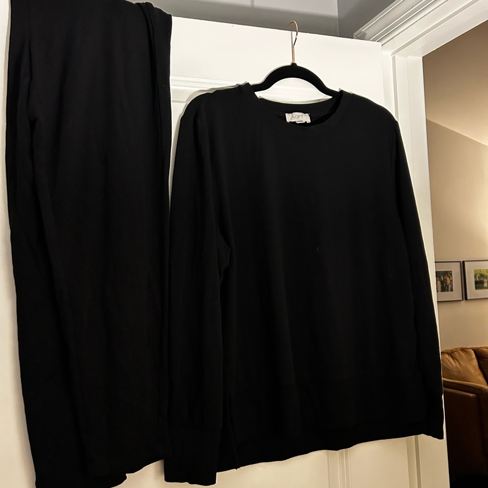 LOFT Black Pajama Set